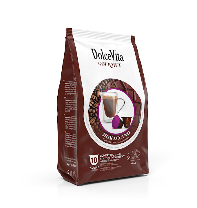 Капсулы для мгновенного кофе Dolce Vita Mokaccino - Dolce Gusto-64 шт. в коробке