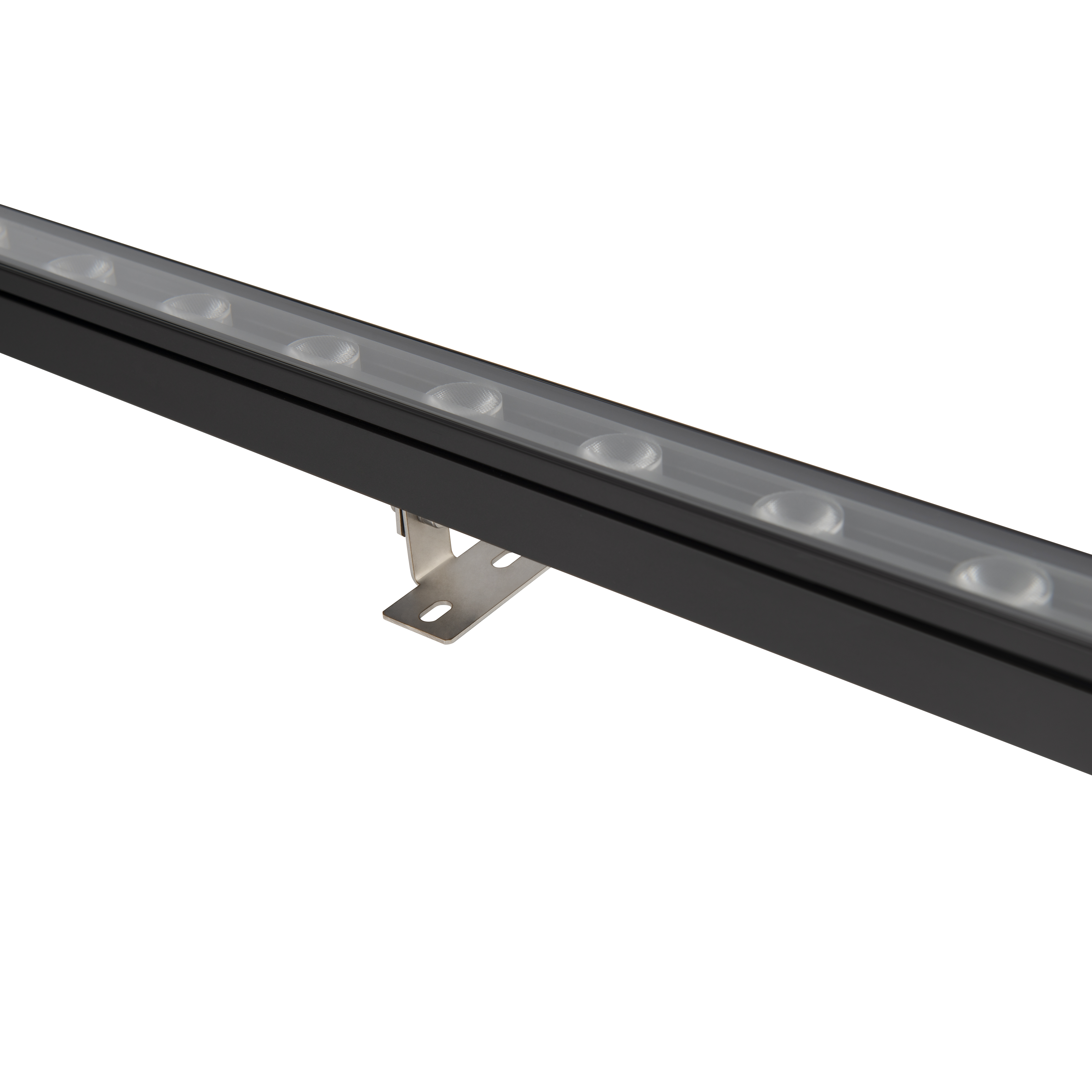 Outdoor IP65 18W 24V DC waterproof linear light Detachable lens shade Extruded Aluminum wall mounted 2700 3000K 4000K Black