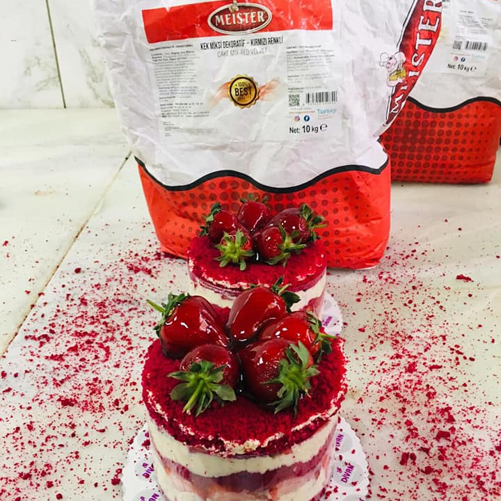 Red Velvet Cake Mix - Turkish bakery - confectionery products - ISO 9001 - 22000 certified. Halal. High Standard