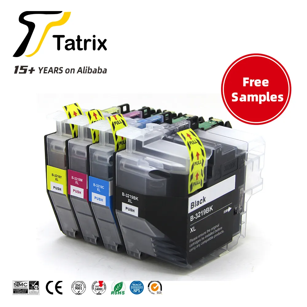 Чернильный картридж Tatrix LC3219 LC3219XL для струйных принтеров, совместимый с цветами премиум-класса