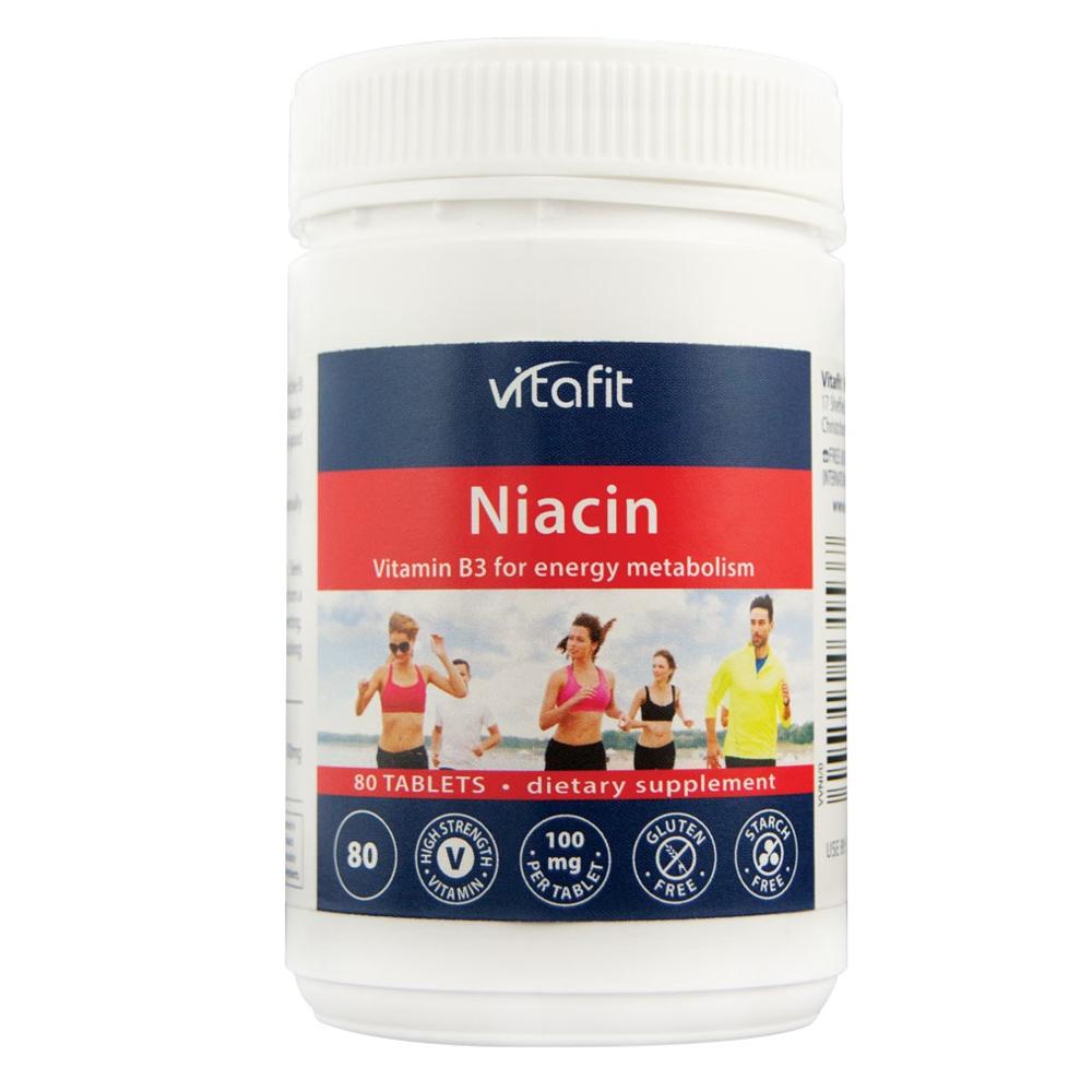 Vitafit Niacin | Поддержка здорового кровообращения, кровяного давления и уровня холестерина