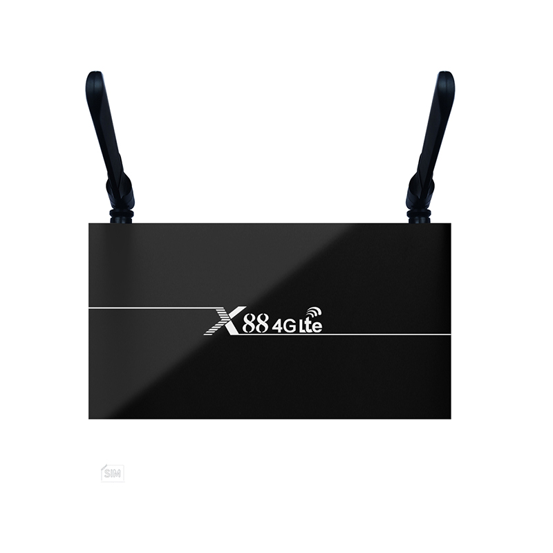 Rk3328 4 аппарат не привязан к оператору сотовой связи tv box x88 со слотом для sim карты, 2 Гб оперативной памяти, 16 Гб встроенной памяти, Android 9,0 TV box 2,4G & 5G двухъядерный процессор Wi-Fi Декодер каналов кабельного телевидения