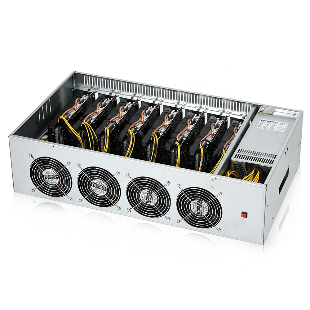 Машина для майнинга биткоинов/крипто-монет, 8 GPU ETH Ethereum, Cel eron 847 CPU 4G DDR3L RAM