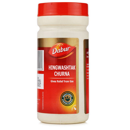 Индийский травяной продукт Dabur Hingwashtak Churna (60 г)-травяной продукт для проблем с пищеварением-травяной порошок для кислотности