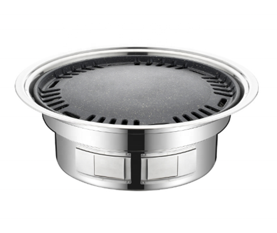 Portable Grill Wood Frame Chrome Feature Powder Folding Material stainless steel charcoal grill
