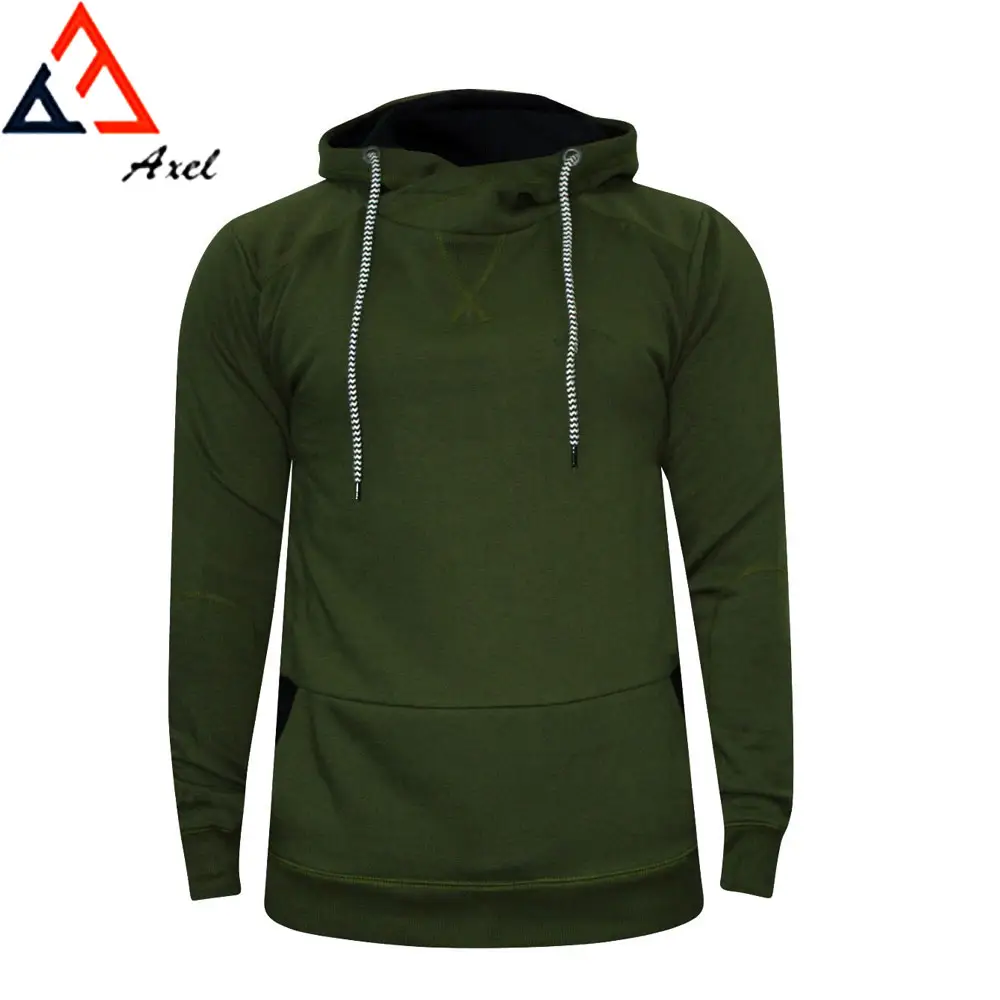 2021 Private Label Men's Stylish Solid Color Winter Pullover Hoodies