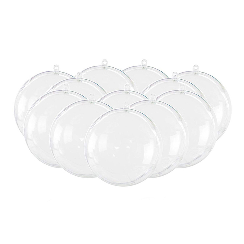 Giant Clear Plastic Acrylic Christmas Ball Ornaments, Openable Plain Display Sphere, Factory Price, Gift, 4 мм-20 мм