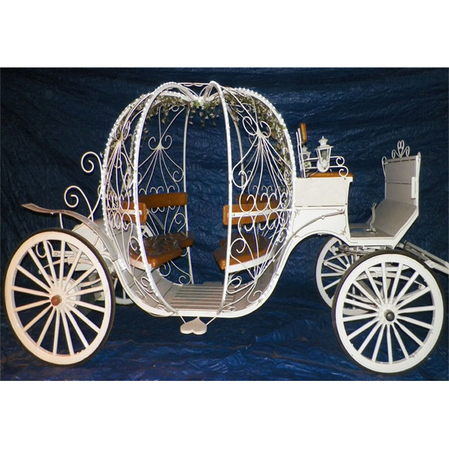 White Pumpkin Fairy Tale Horse Carriage Cinderella Fairy tale Pumpkin Horse Carriage Royal Princess Cinderella Horse Carriage