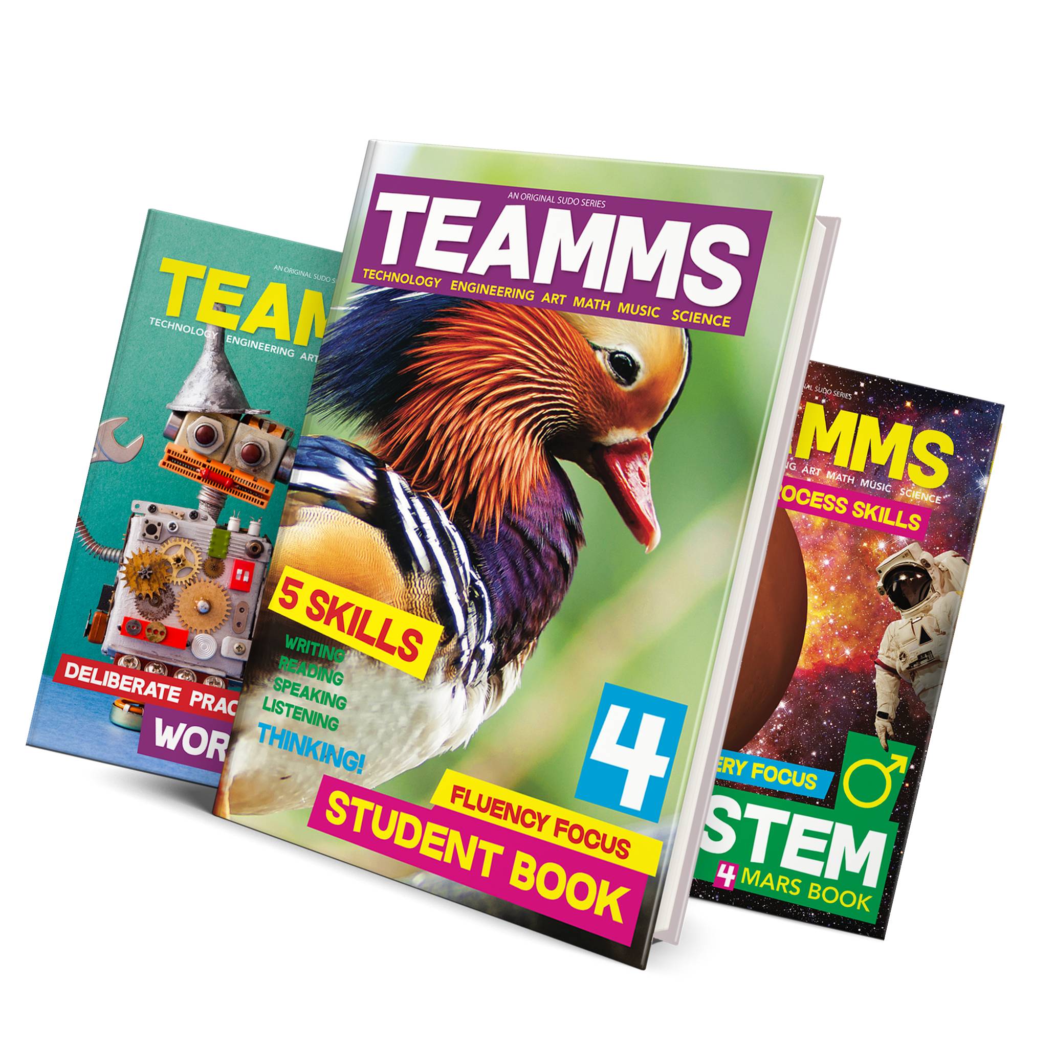 TEAMMS уровень 4 (Студенческая книга + Рабочая книга + стебельная книга) дети изучают английский язык для учеников начальной школы