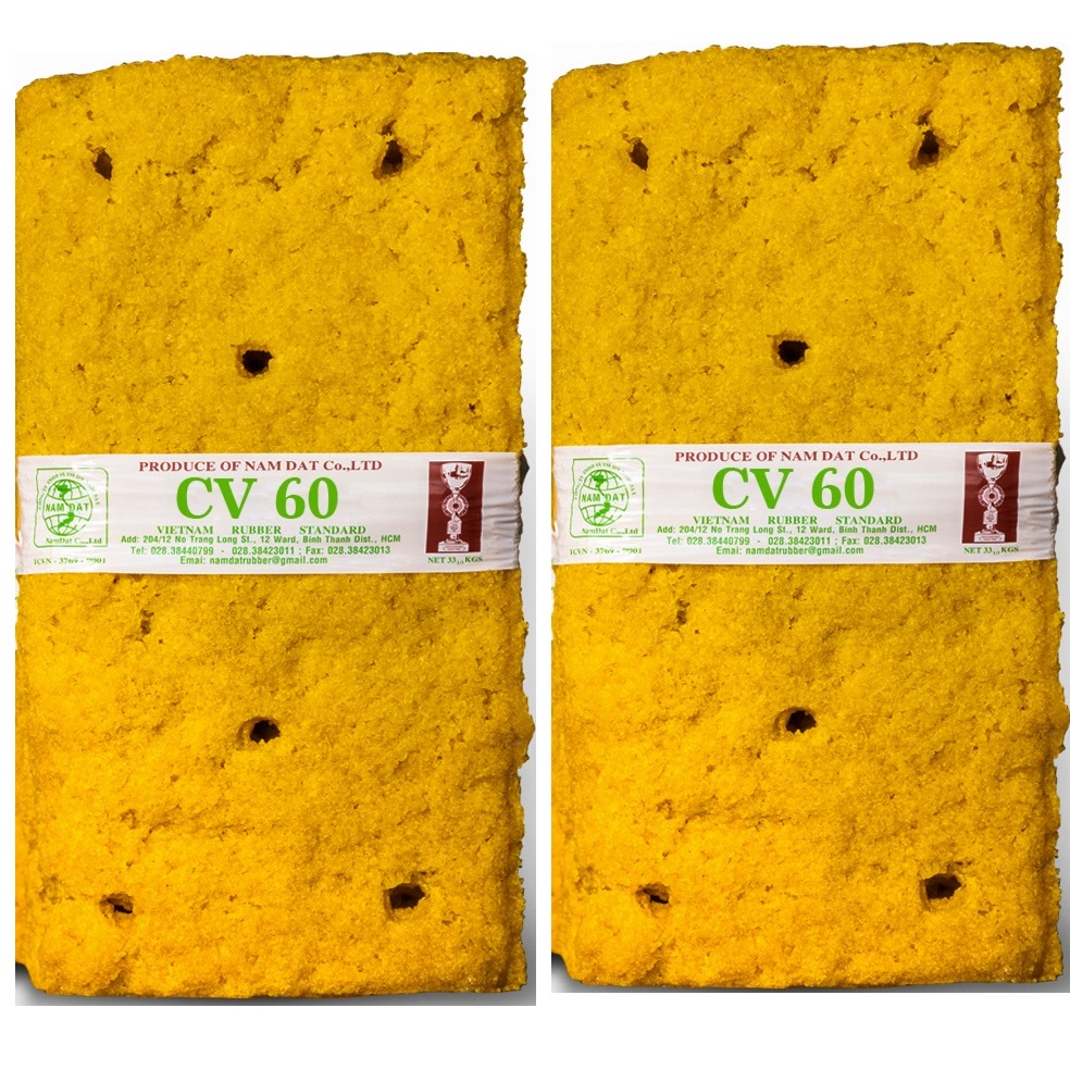 Hot 100% Natural Raw Materials rubber SVR CV 60 (TSR CV) made in Vietnam