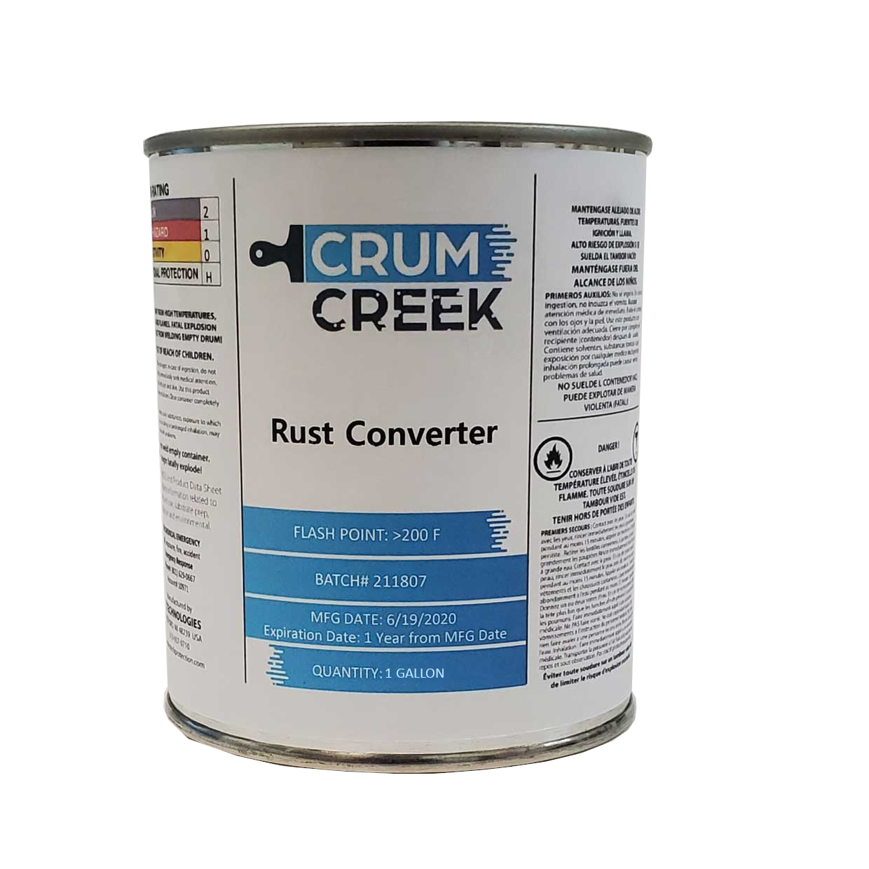 Преобразователь коррозии Ultimate Product Crum Creek химически изменяет коррозию на металлических поверхностях для предотвращения коррозии