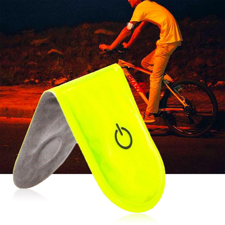 promotional night safety custom pu leather reflective magnet clip