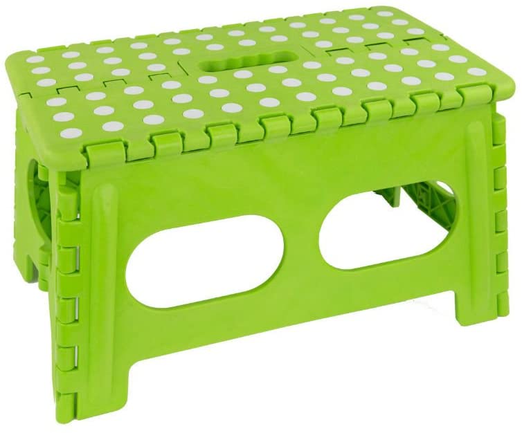 camping foldable step stool for Adults queue wilderness with dots step top