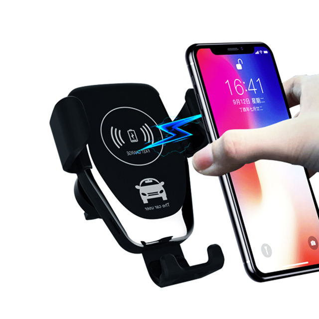 UUTEK Q12 2019 держатель для мобильного телефона зарядное устройство для быстрой беспроводной зарядки Беспроводное Автомобильное зарядное устройство с держателем для iPhone Samsung
