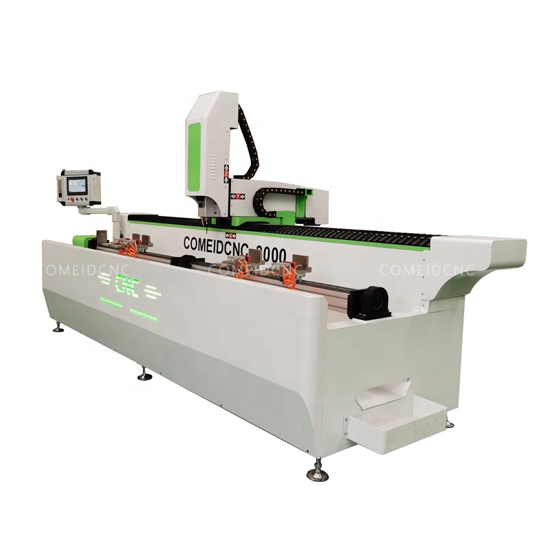 CNC Aluminum extrusion profile drilling and milling machine for windows and PVC