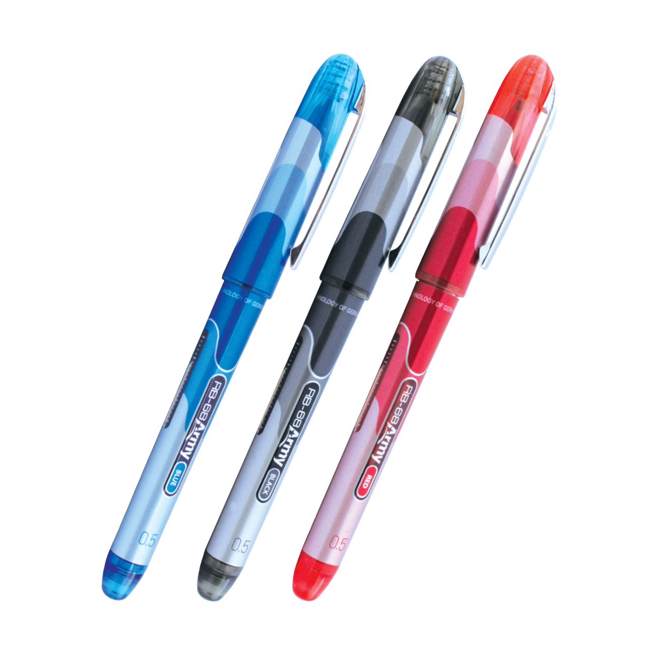 0.5mm Plastic Low Viscosity Smooth Ink Office & School Pen FO-RB68 Rollerpoint Pen