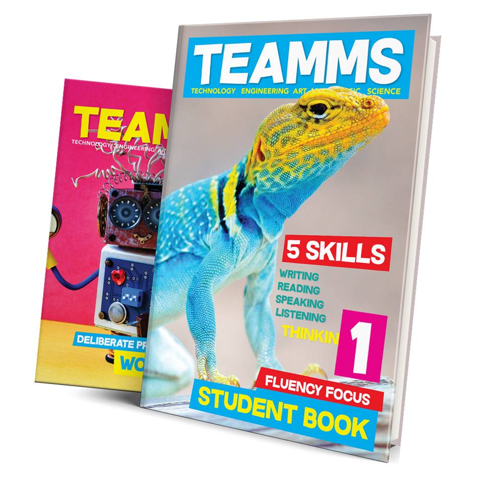 TEAMMS Уровень 1 (Студенческая книга и рабочая тетрадь) дети изучают английский язык книги для учеников начальной школы