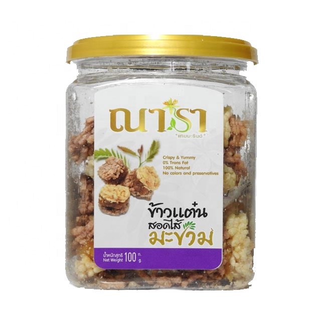 Рисовый кракер, наполненный тамариндом, здоровые закуски, Органическая коробка, сладкая упаковка, выпечка, 100 г, продукты премиум-класса