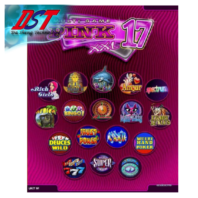 Многофункциональная настольная игра XXL, 17 вертикальных слотов, розовый