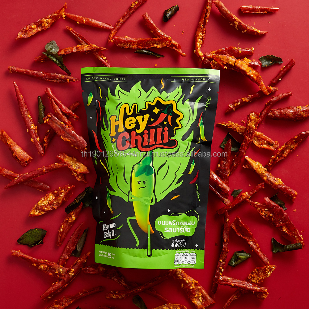 Запеченный Чили марки Cryspy со вкусом барбекю Hey Chilli
