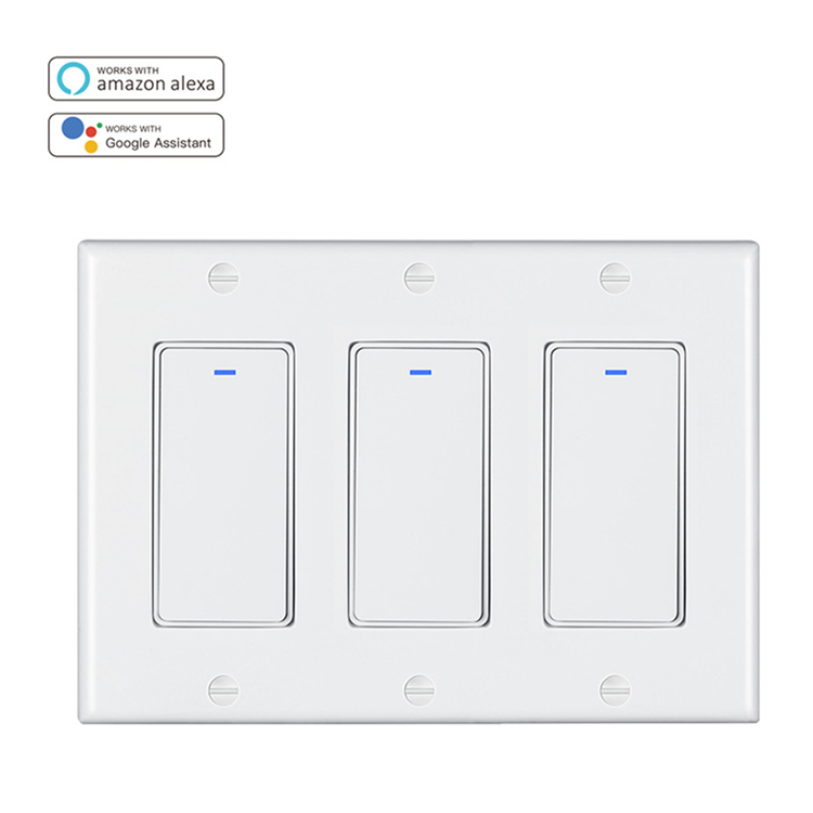 Горячий продавать хорошее качество Wi-Fi/zigbee 3 gang смарт-пульт дистанционного управления электрический умный переключатель