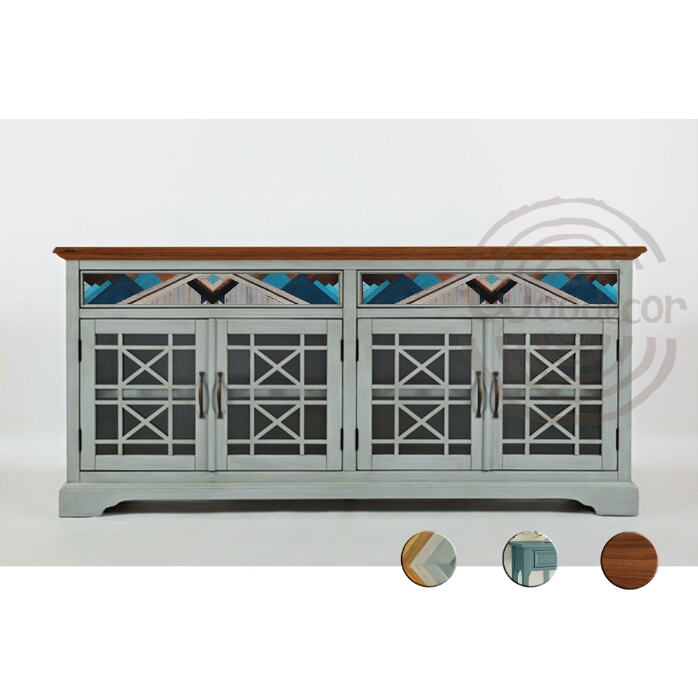 Top Luxury Modern Solid Wood Dining Room Buffet Cabinet From Vietnam With Good Price