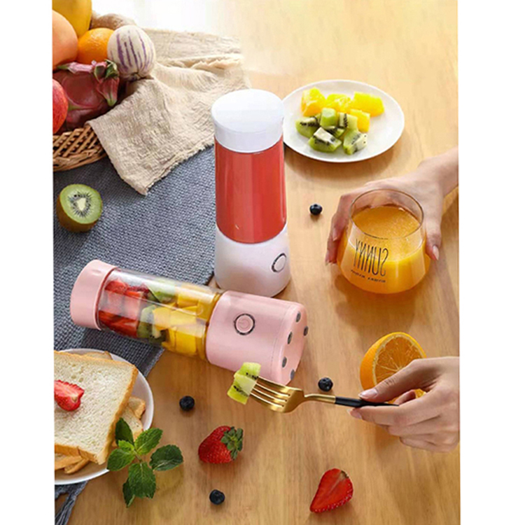 plastic personal automatic smoothie juicers cup rechargeable electric 6 blades mini usb glass portable fruit juicer blender