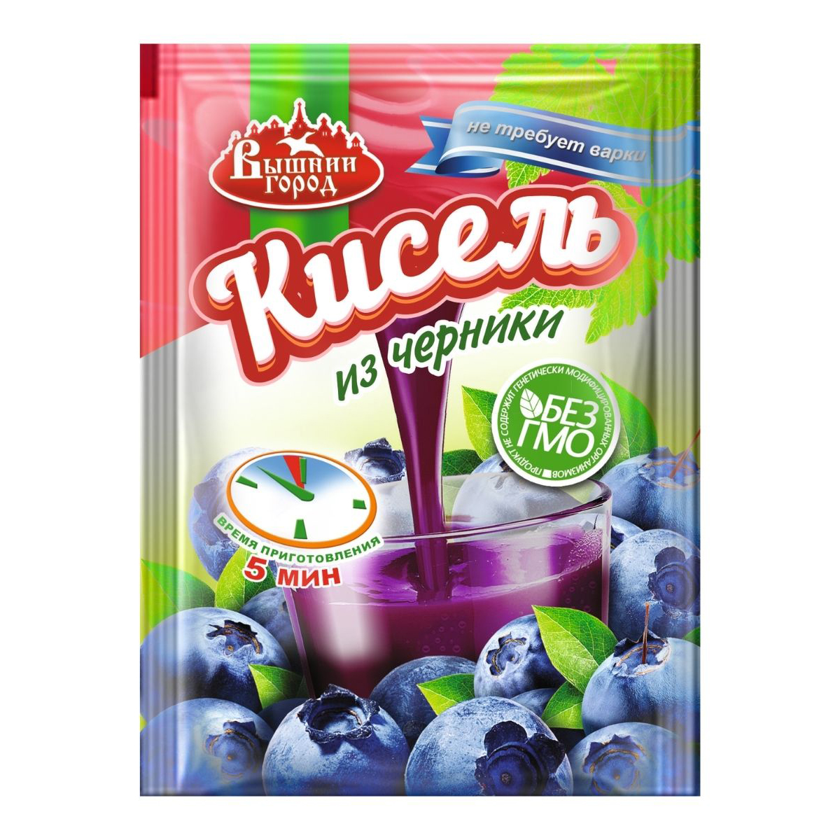 Высококачественный напиток Kissel с черникой, пищевые продукты