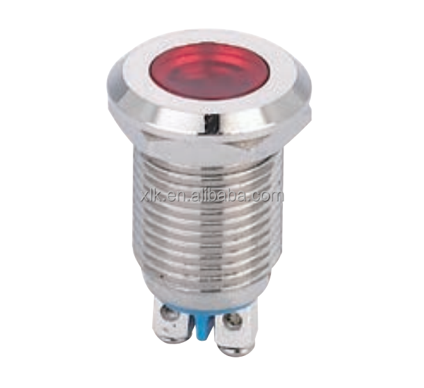 IN32 19mm led indicator stainless waterproof flat round IP67 LED signal