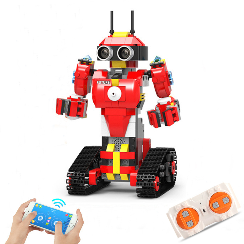 B20 STEM игрушки программируемый робот 448-pc DIY двойной режим 2,4G дистанционное управление робот строительный блок Обучающие игрушки