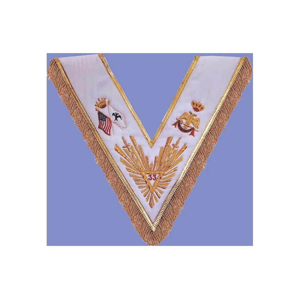 masonic collar sash embroidery regalia sash