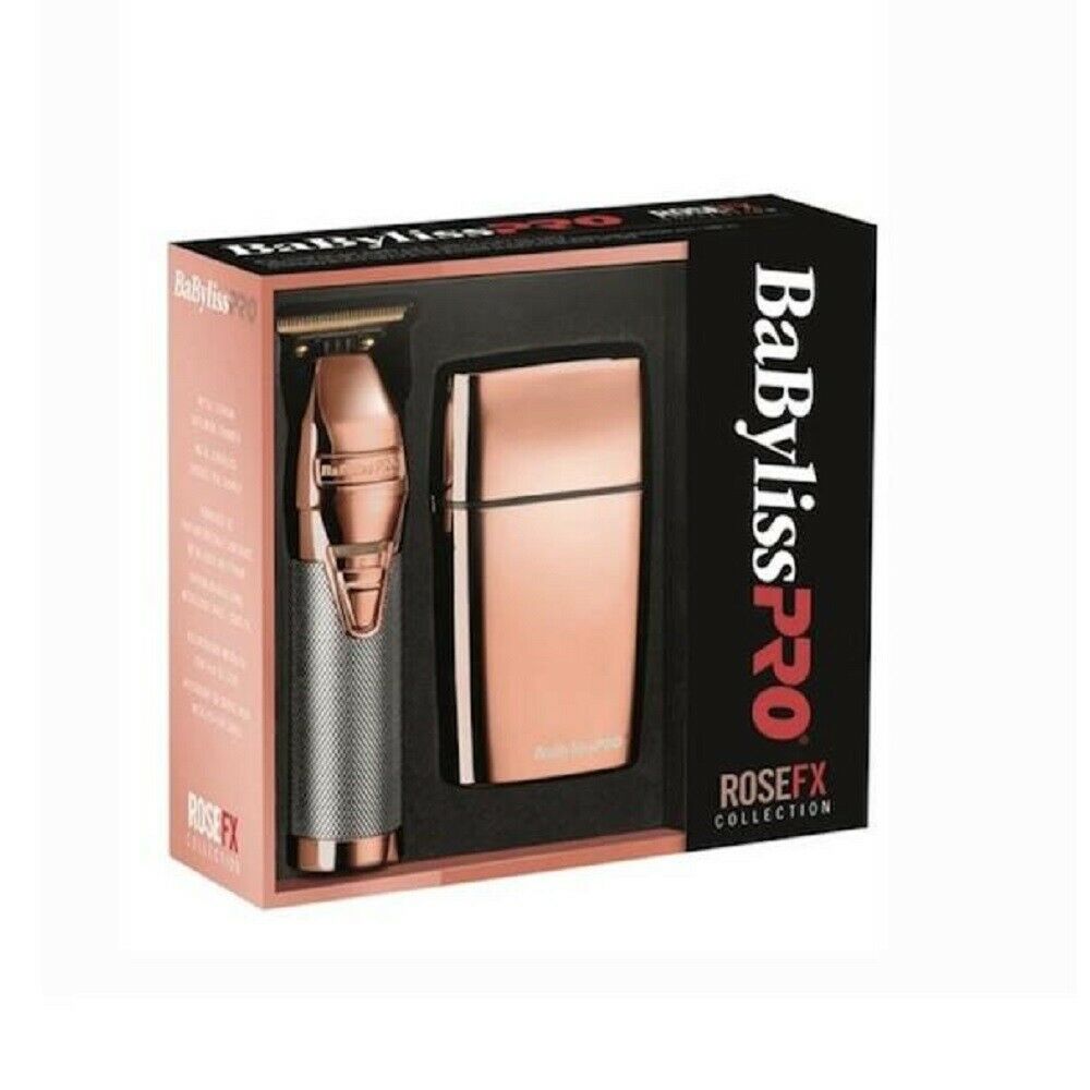 Authentic BaByliss Pro RoseGold FX Combo Outliner + Double Foil Shaver
