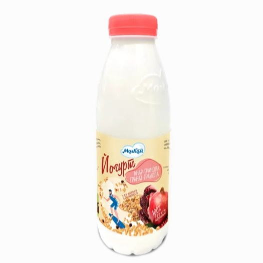 Non GMO Yogurt pomegranate granola 1.5% in bottle from Kazakhstan manufacturer wholesale price for export