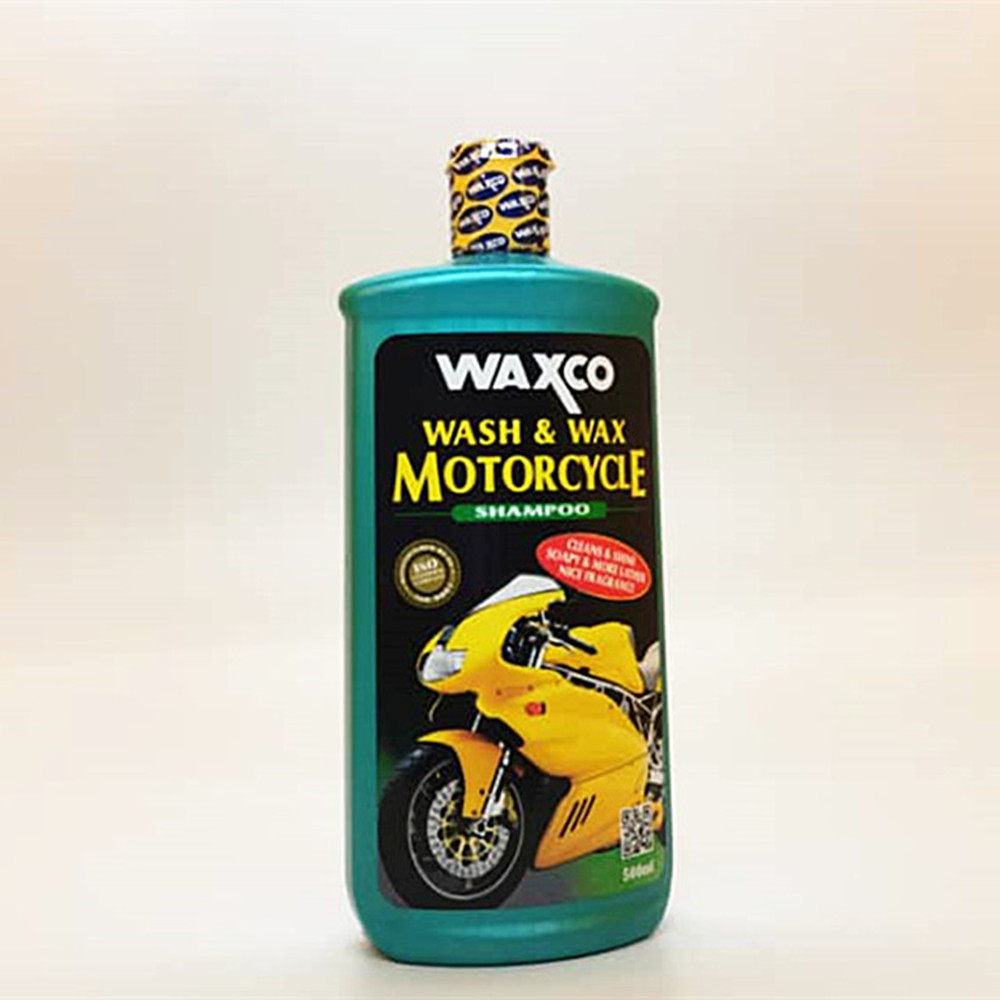 Новая технология в авто Waxco Wash & Wax шампунь для мотоцикла 500 мл, сделано в малайзии