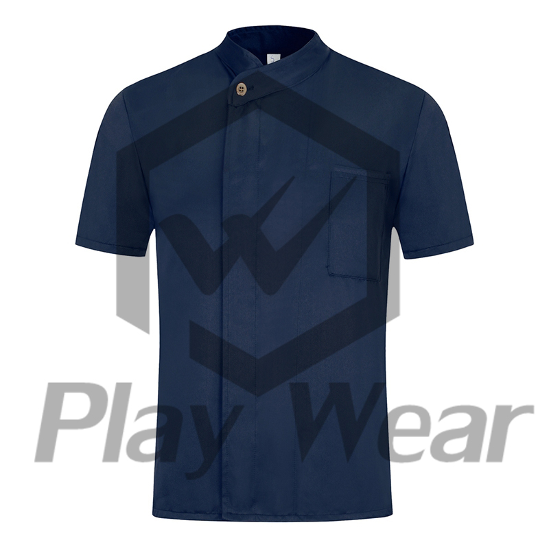 2021 New Chef Uniform Cooking Work Clothes Unisex Chef Coat Hotel Work Wear Short Sleeve Chef Uniform