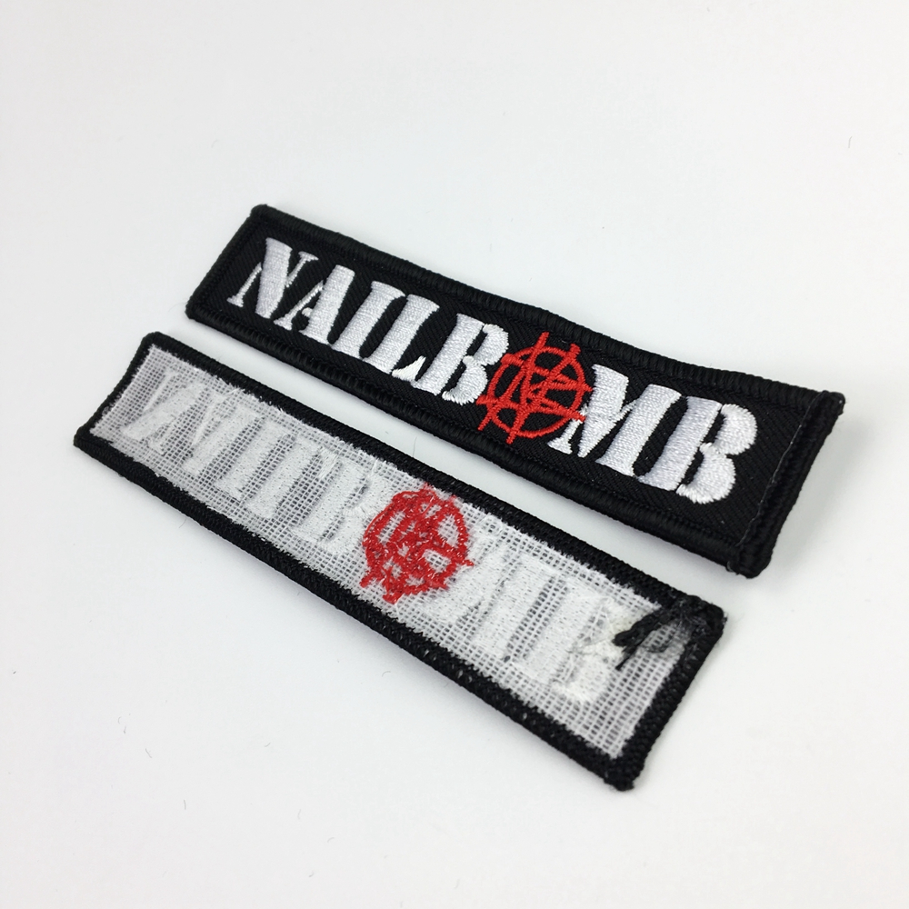 2021 Hot Sell Cheap Custom Garment Clothing Bag hat Accessories Hand Embroidered Iron Patches
