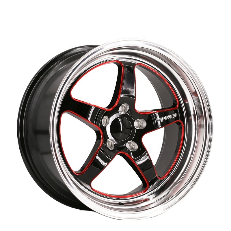 18X9.5J черные фрезерованные окошко для губ с надписью