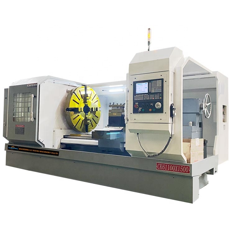 CK61100 тяжелый металлический станок cnc Модернизированный горизонтальный токарный станок