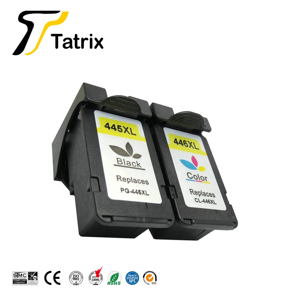 Tatrix PG445XL PG-445 PG445 PG 445 CL446XL CL446 CL 446 Премиум Восстановленный цветной струйный картридж для принтера Canon