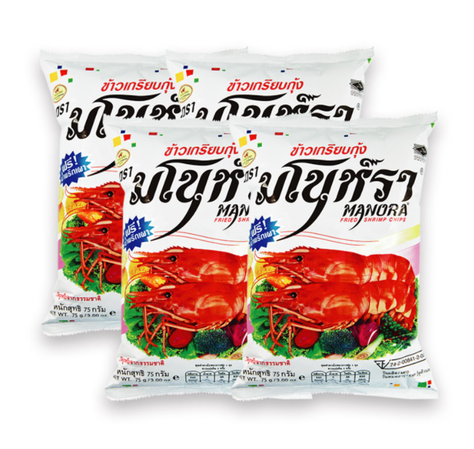 Чипсы креветки Manora, 1 упаковка (500gx4)