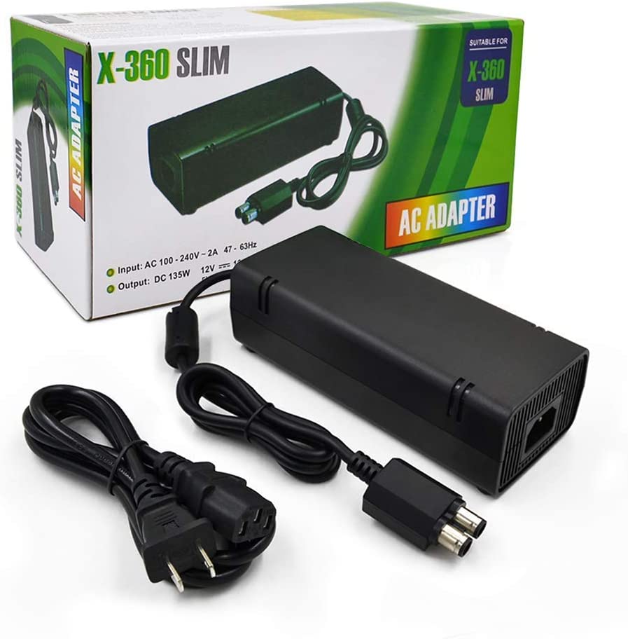 12V 10.83A батарея адаптер питания зарядное устройство для XBOX 360 тонкий Идеальная замена зарядное устройство со светодиодным индикатором