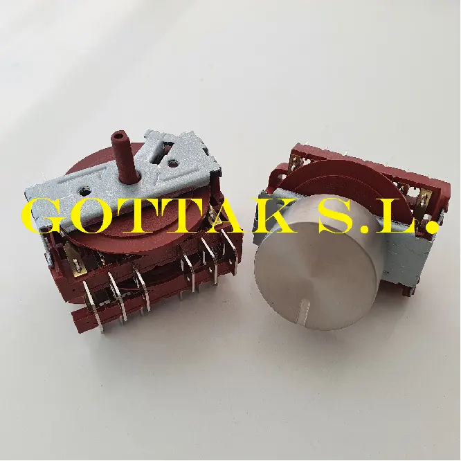 YZTW KDHc-20A 0-1-2-3-4-5-6 1P Multi-step panel mounting Universal Rotary Cam Switch