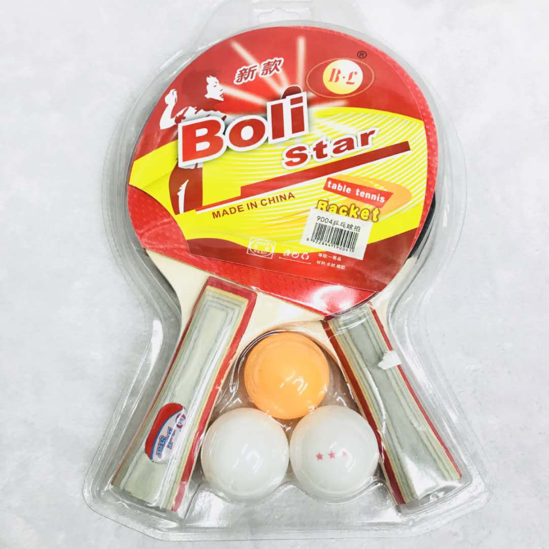 Прямые продажи от производителя BOLISTAR ракетка для настольного тенниса ракетки 9004 цвет ручка положительный и обратный клей два ракетка для игры в три мяча