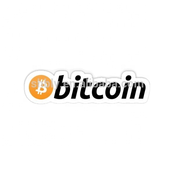 Виниловая наклейка Dogecoin Биткоин BTC с логотипом криптовалюты, комплект водостойких съемных наклеек