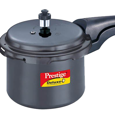 Роскошная твердая анодированная скороварка Prestige Deluxe 3L Black, кухонная посуда