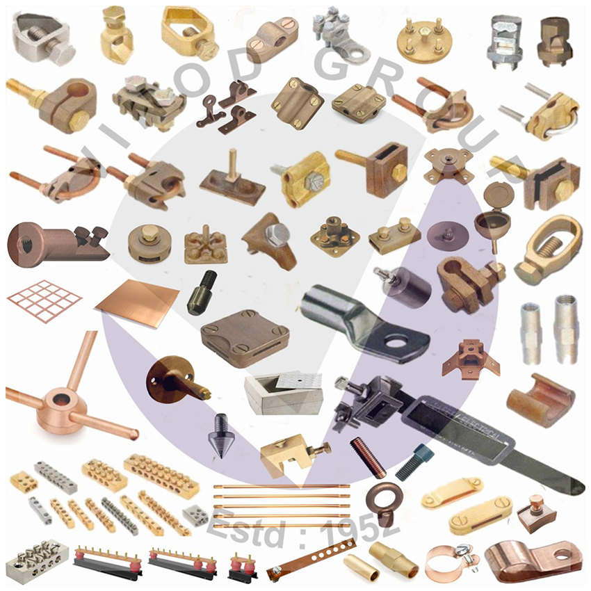 ELECTRICAL GROUNDING EARTH CONNECTORS LINK MADE WITH BRASS COPPER ALLOY