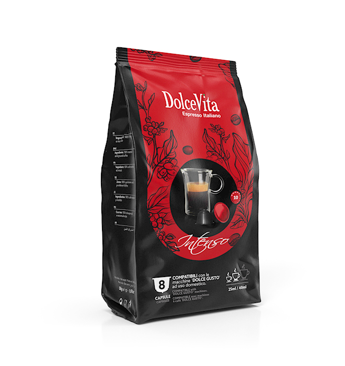Капсулы для итальянского эспрессо Dolce Vita Intenso - Dolce Gusto-64 шт. в коробке