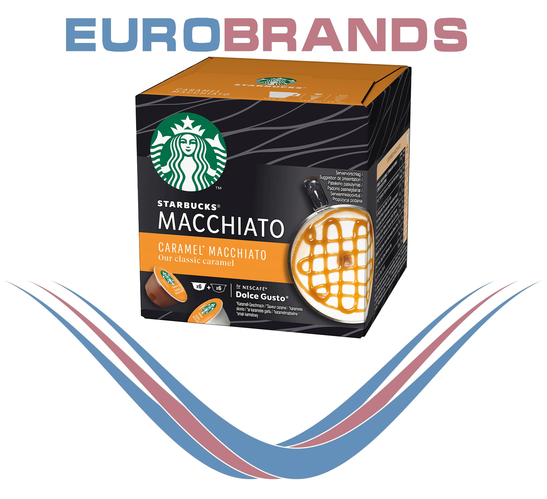 Starbucks карамельный макиато от Nescafe Dolce Gusto 6 + 6 капсул 127,8 г
