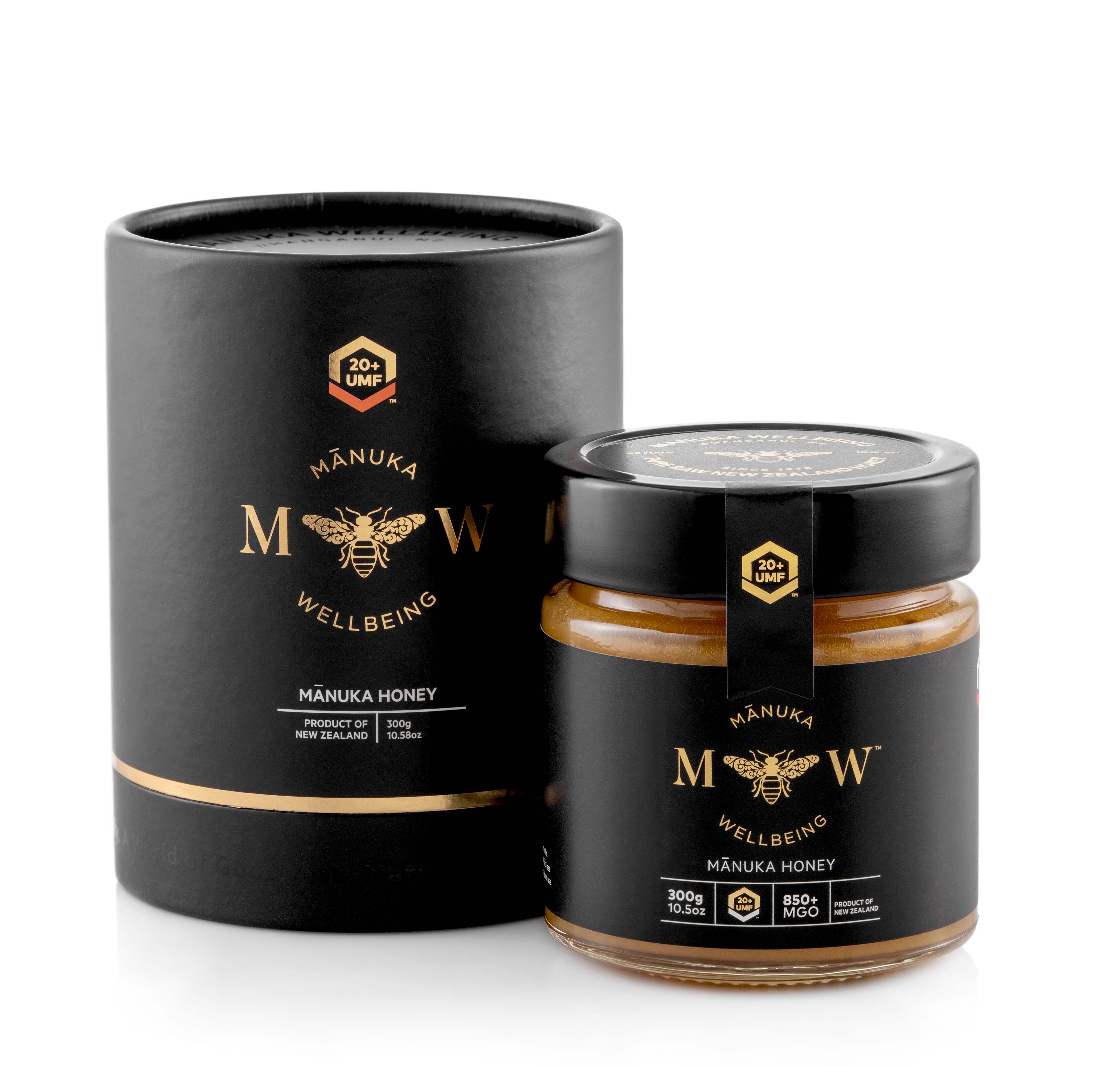 Manukawelless-premium 100% мед мануки из Новой Зеландии, UMF 20 + / MGO 850 + 450 г