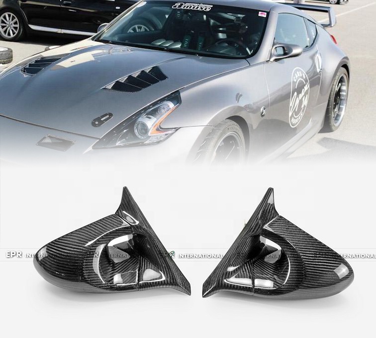 Для Nissan Fairlady z34 370Z Aero mirror 370Z углеродное боковое зеркало пулевое зеркало (Левый руль автомобиля)